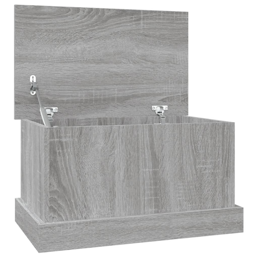 Caixa de arrumação 50x30x28 cm derivados madeira cinza sonoma