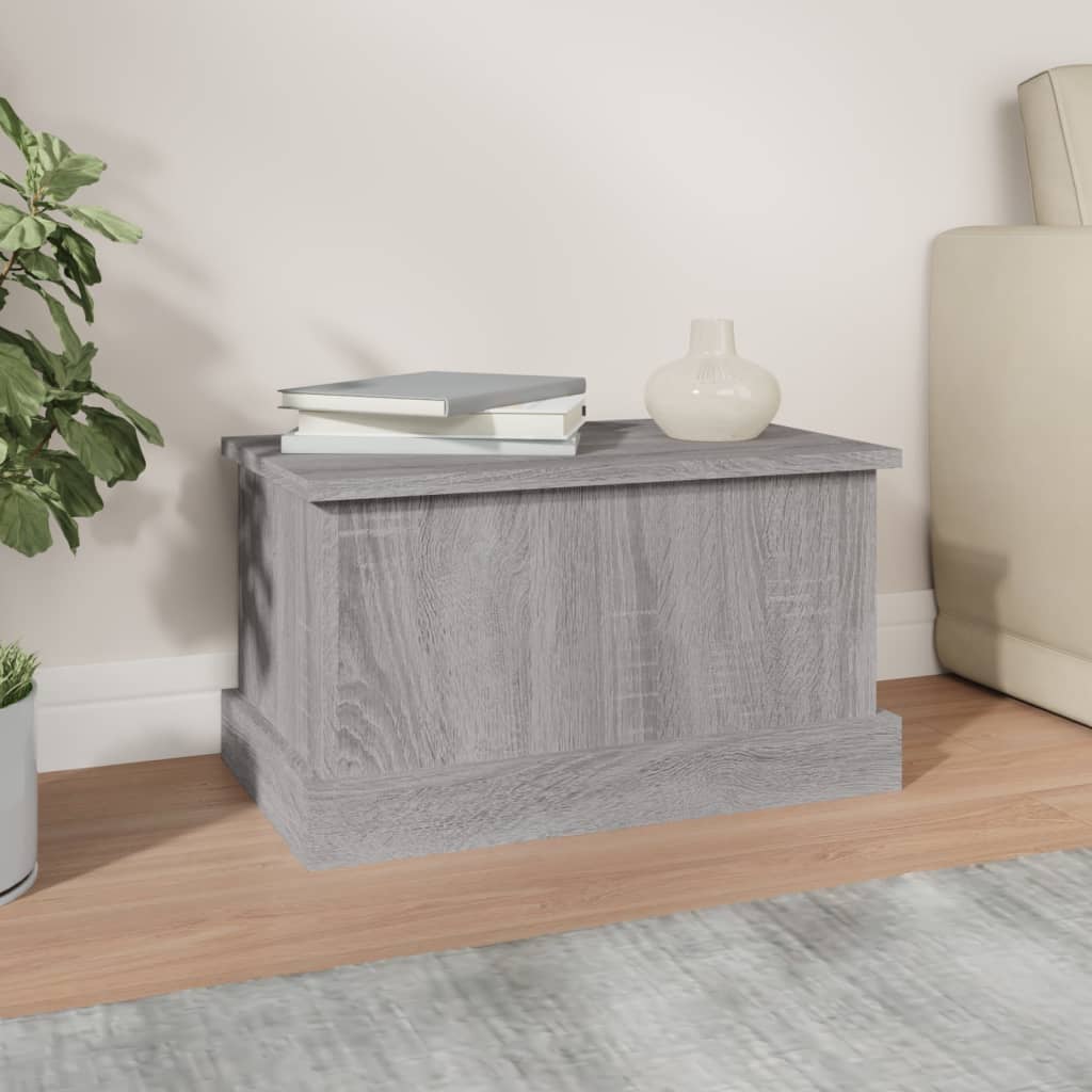 Caixa de arrumação 50x30x28 cm derivados madeira cinza sonoma