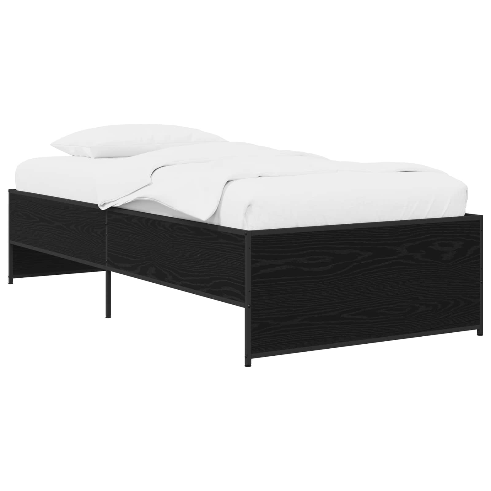 Estrutura da cama carvalho preto 80 x 200 cm