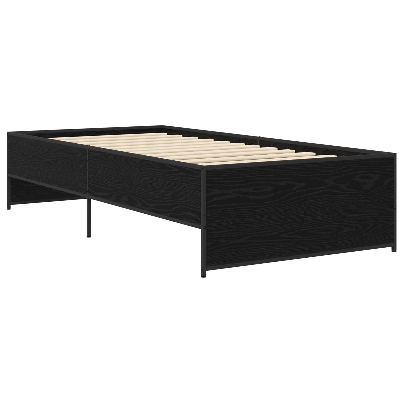 Estrutura da cama carvalho preto 80 x 200 cm