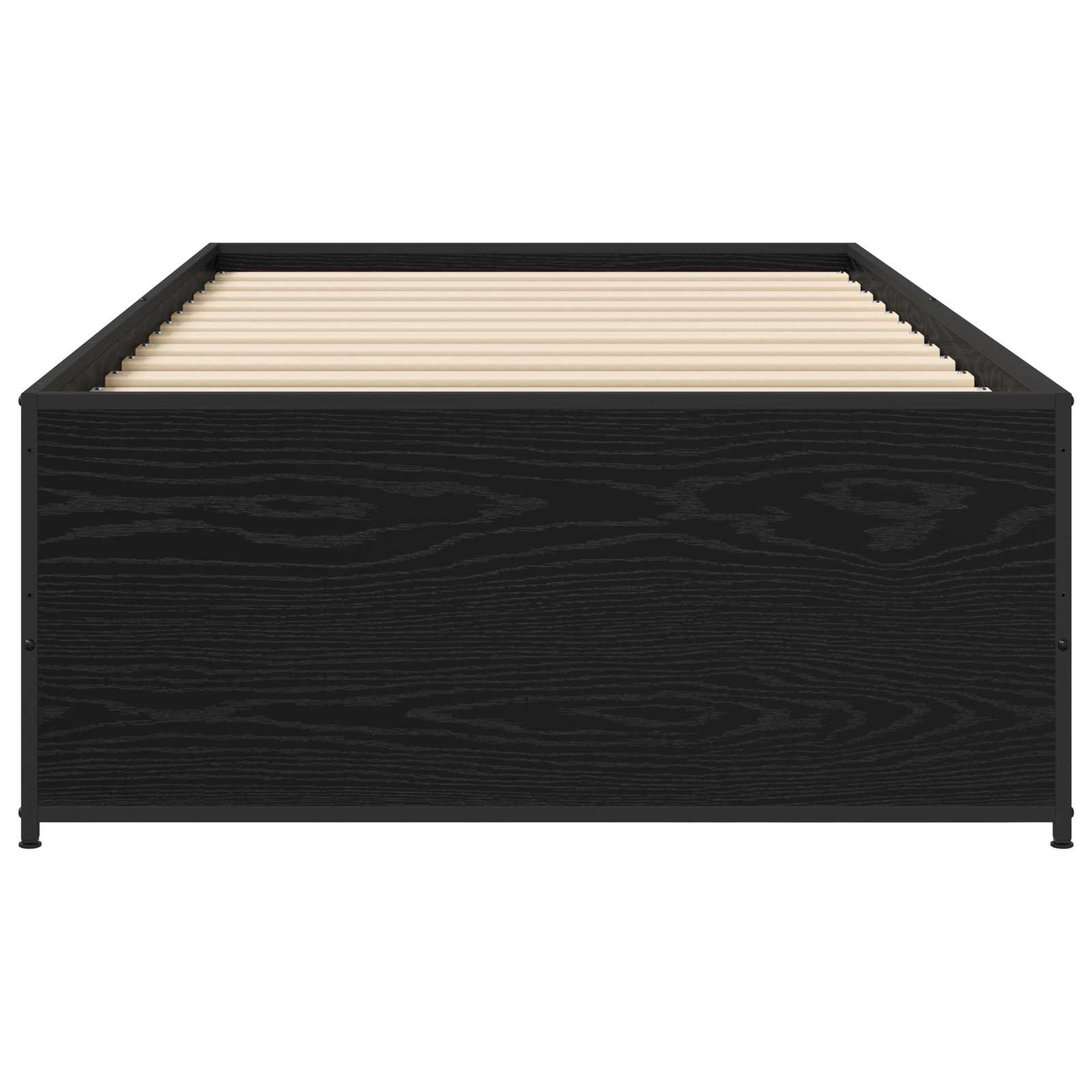 Estrutura da cama carvalho preto 80 x 200 cm