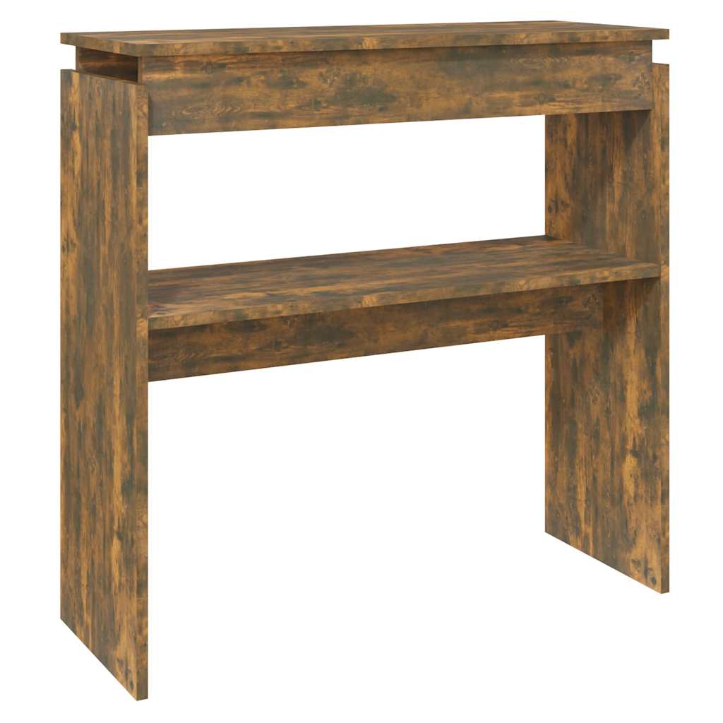 Mesa consola 80x30x80 cm derivados de madeira carvalho fumado