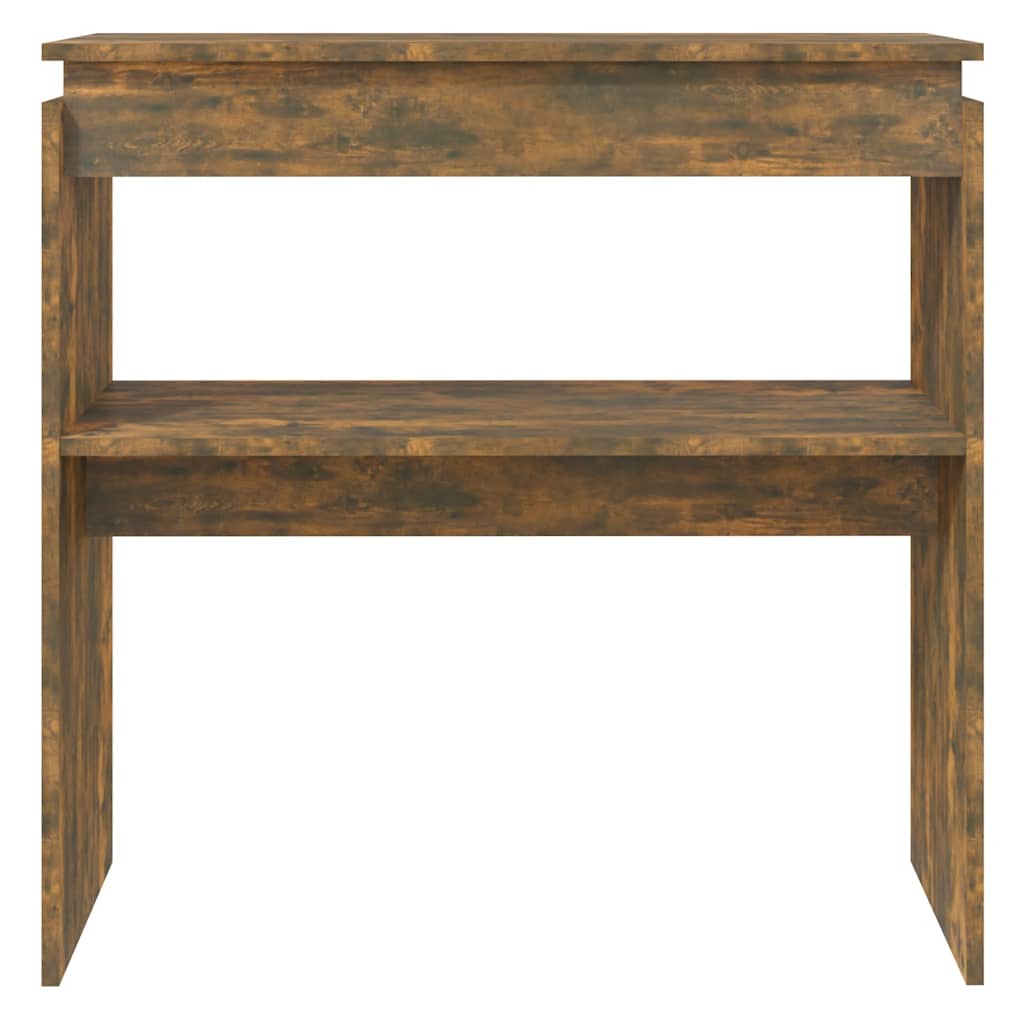 Mesa consola 80x30x80 cm derivados de madeira carvalho fumado