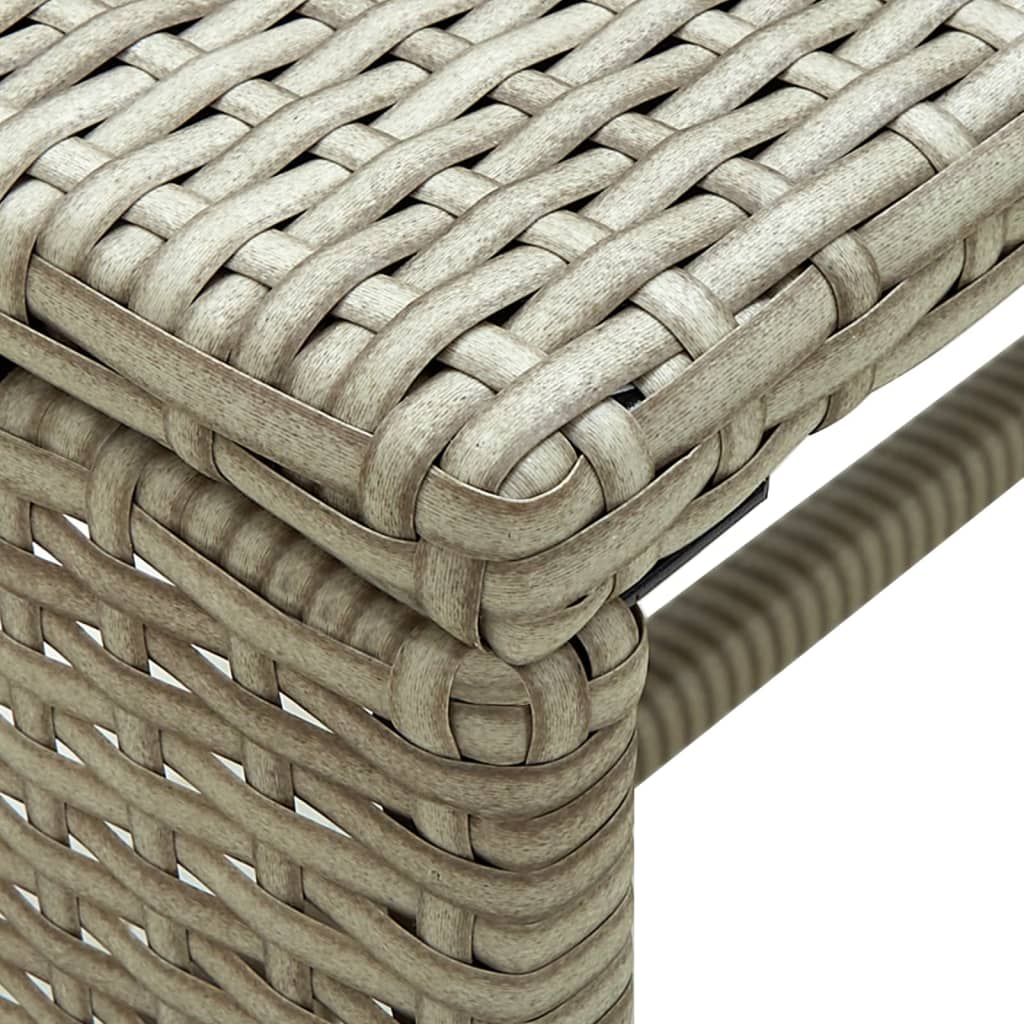 Mesa de centro 70x40x38 cm vime PE bege