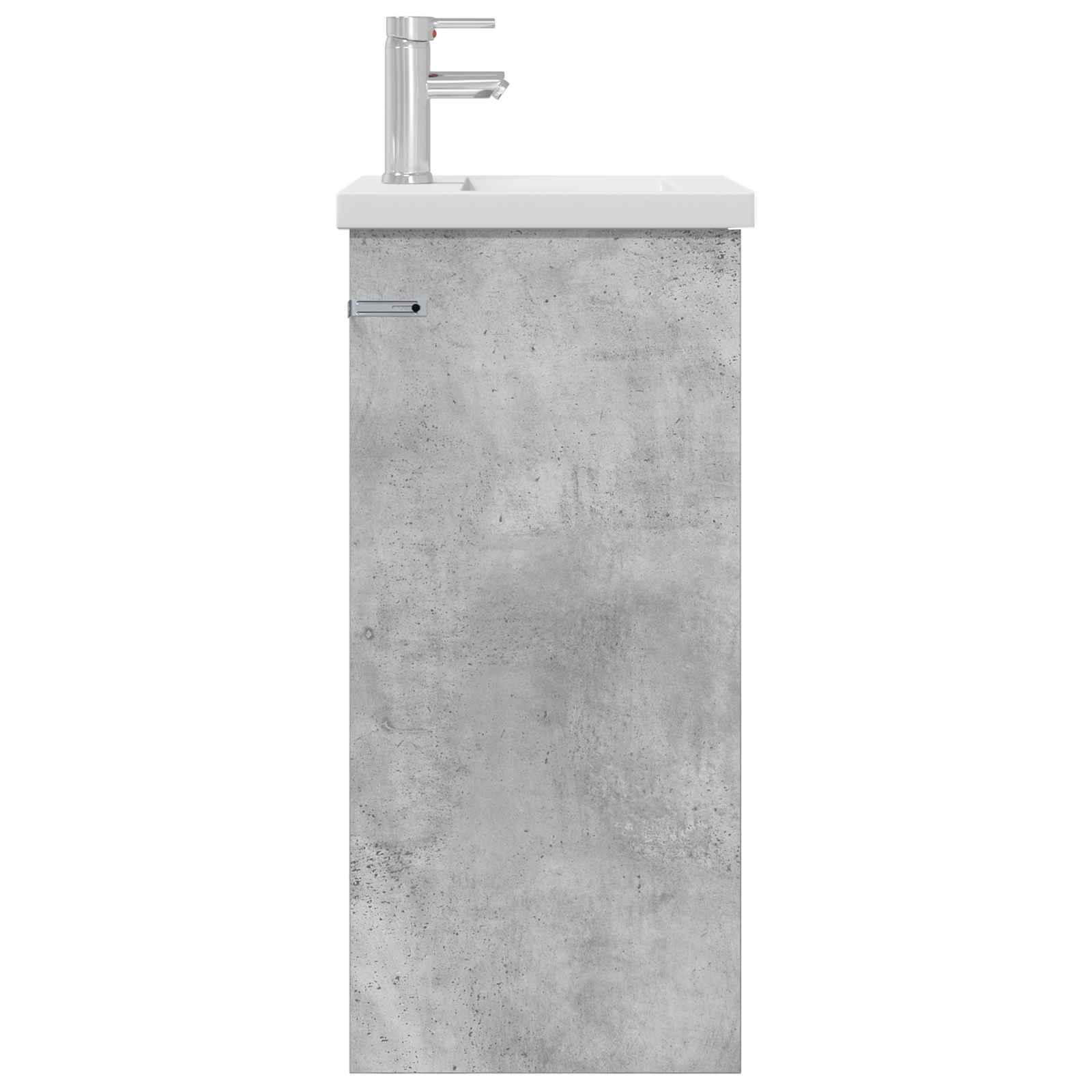 Gabinete de banheiro com pia cinzento cimento 42 x 40 x 84,5 cm