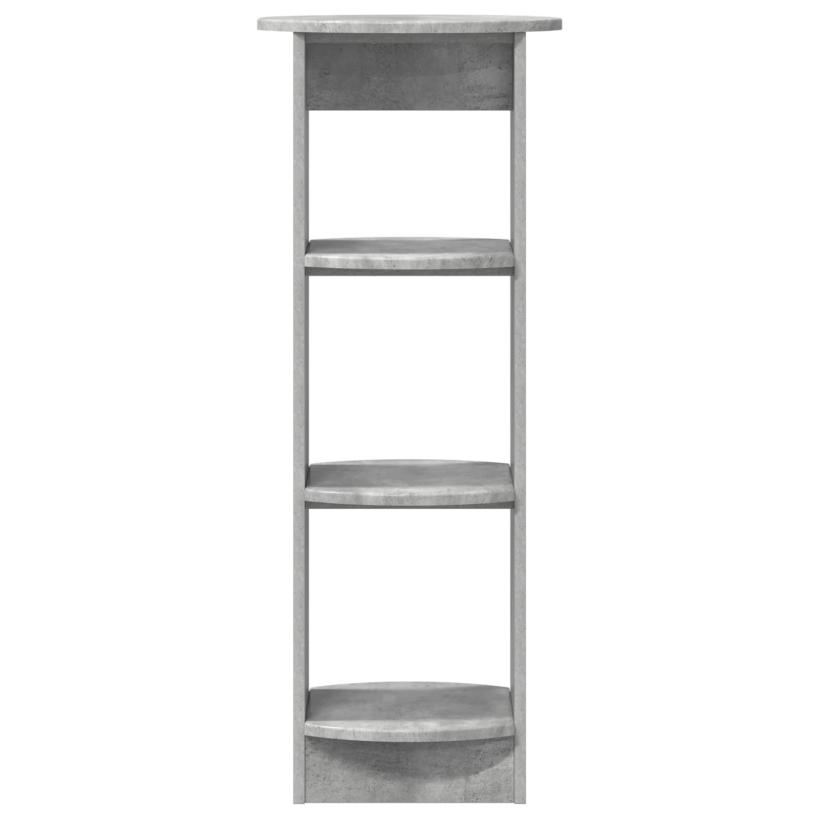 Armário lateral cinzento concreto 40 x 40 x 100 cm