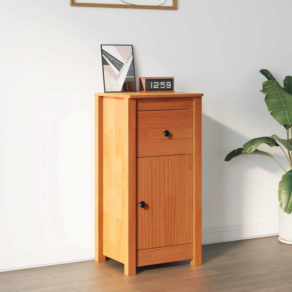 Buffet marrom cera 39 x 34,5 x 80 cm madeira de pinheiro sólida