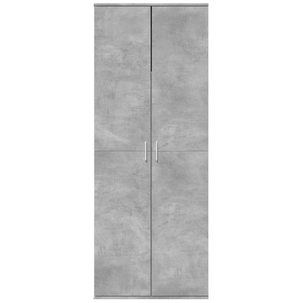 Armário alto 70x35x180 cm derivados de madeira cinza cimento