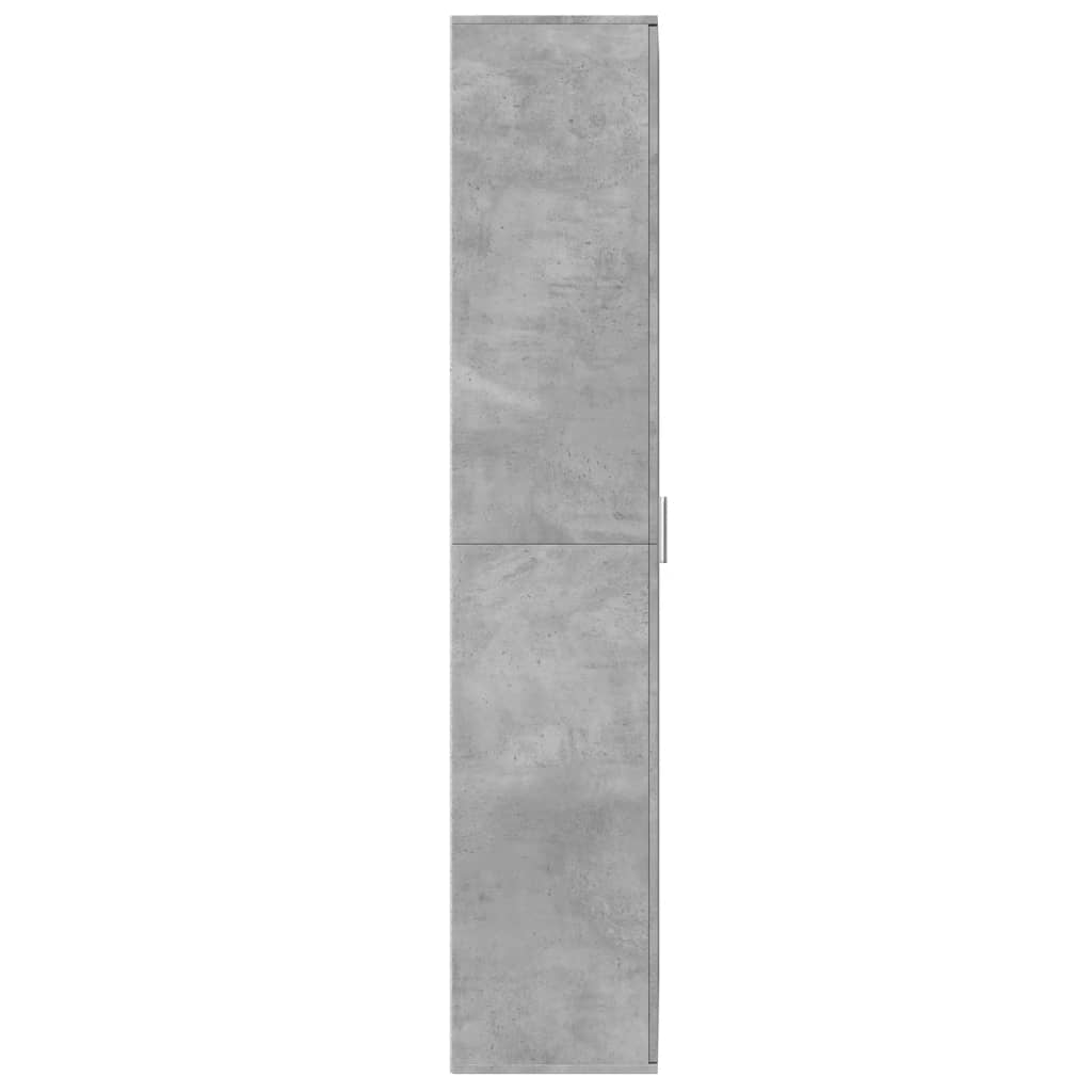 Armário alto 70x35x180 cm derivados de madeira cinza cimento