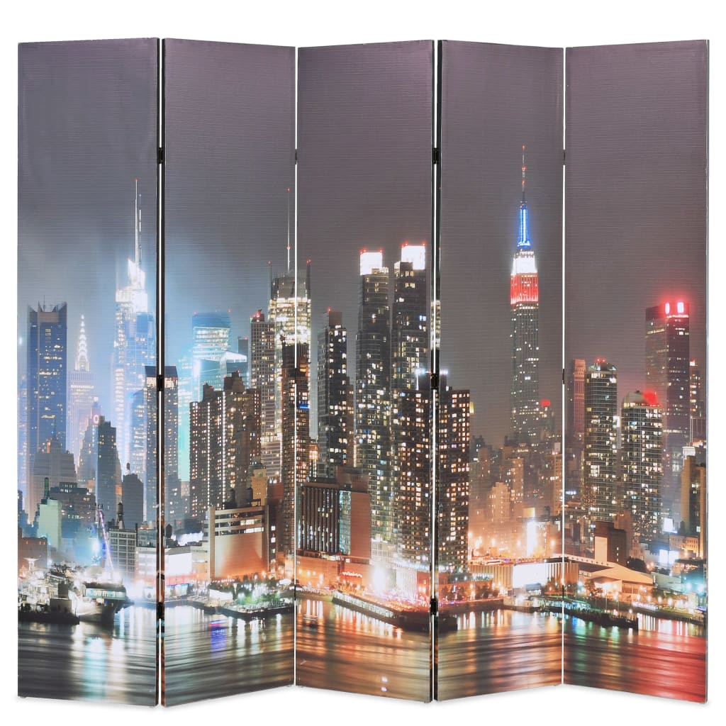 Biombo dobrável nova iorque de noite 200x170 cm
