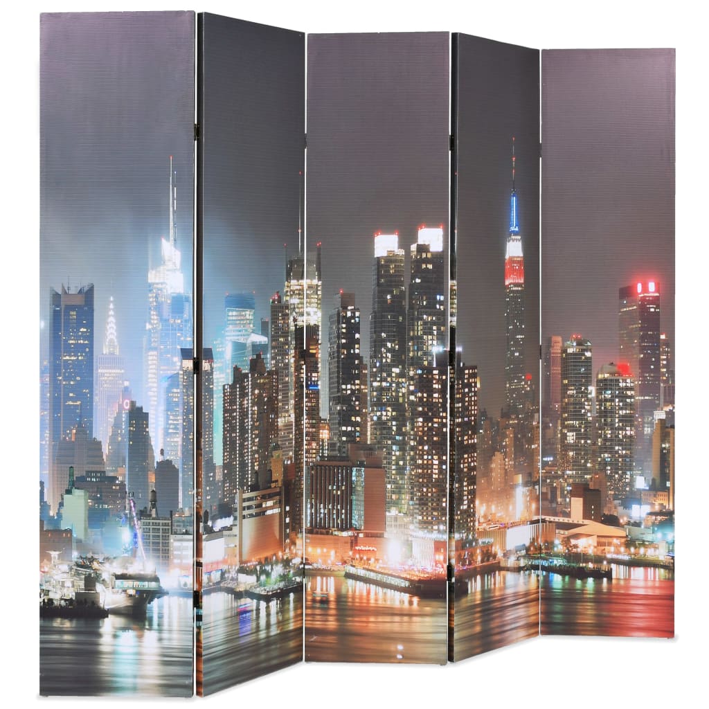 Biombo dobrável nova iorque de noite 200x170 cm