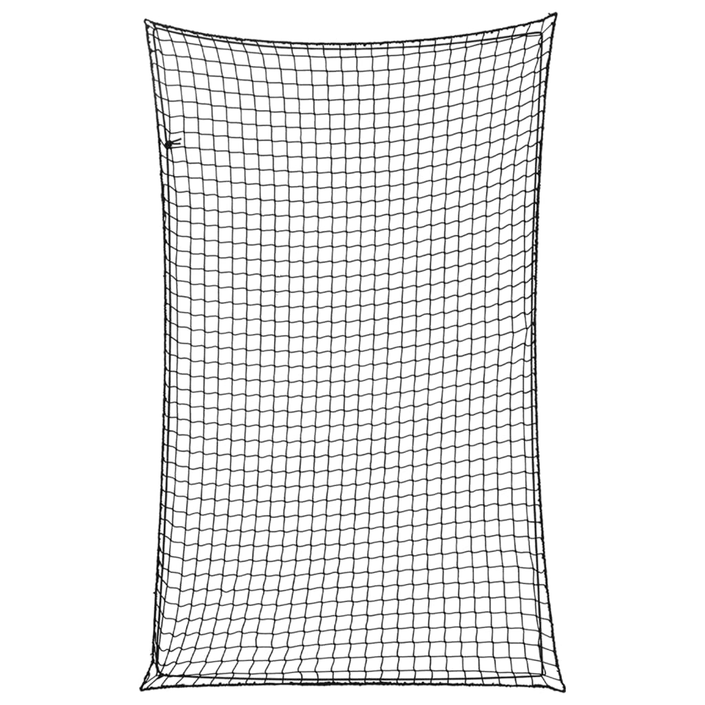 Rede para reboque com corda elástica 4x2,5 m PP preto