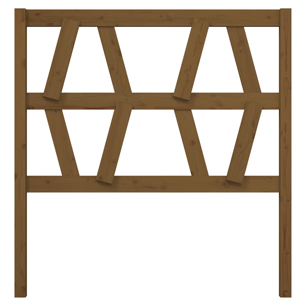 Cabeceira de cama 81x4x100 cm pinho maciço castanho mel