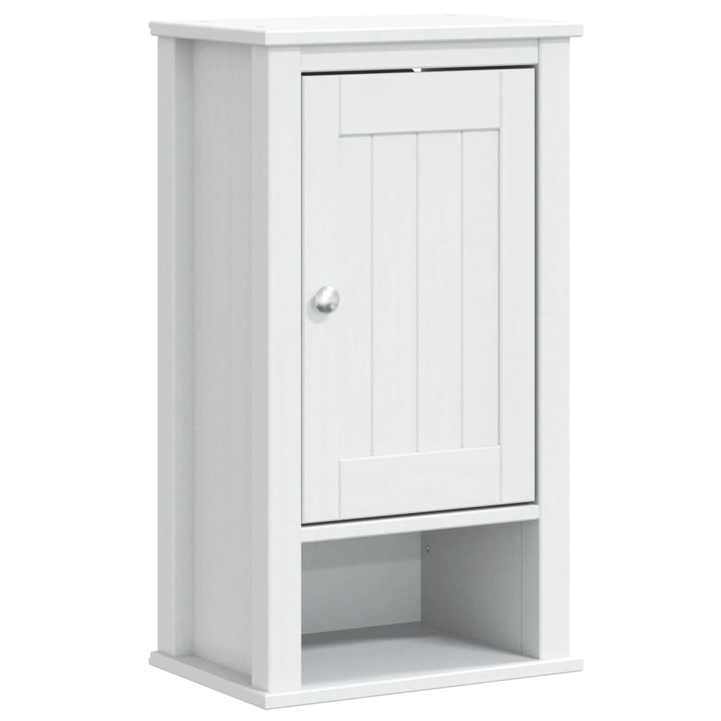 3 Pcs conjunto de móveis para wc berg pinho maciço branco