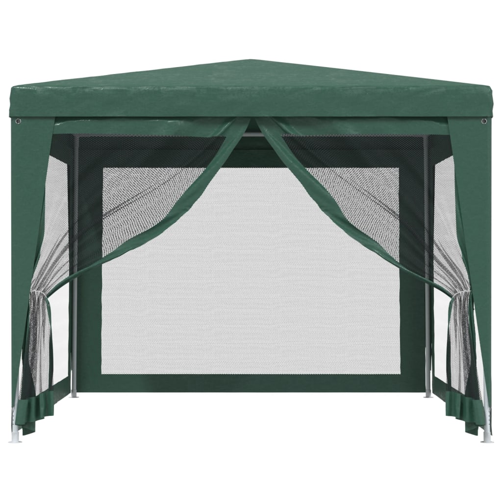 Tenda p/ festas c/ 4 paredes laterais em rede 3x3 m pead verde