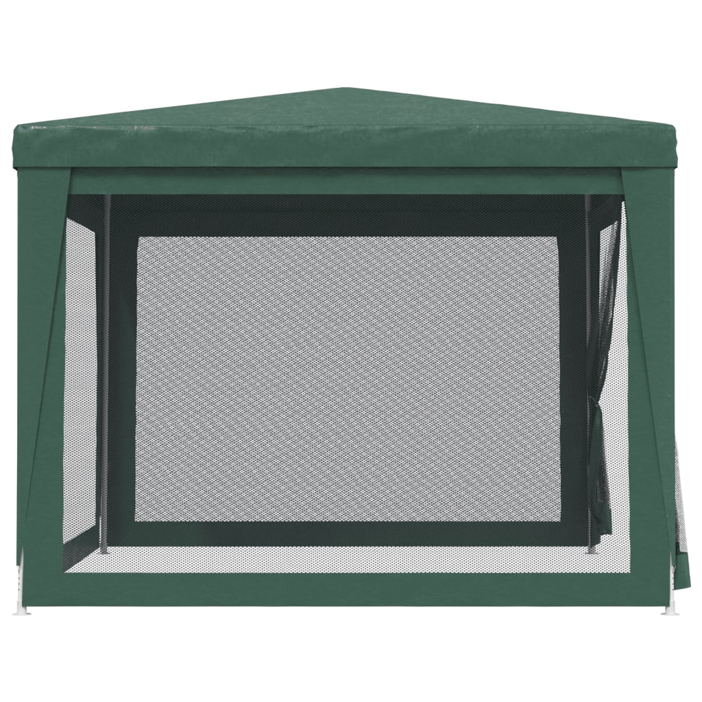 Tenda p/ festas c/ 4 paredes laterais em rede 3x3 m pead verde