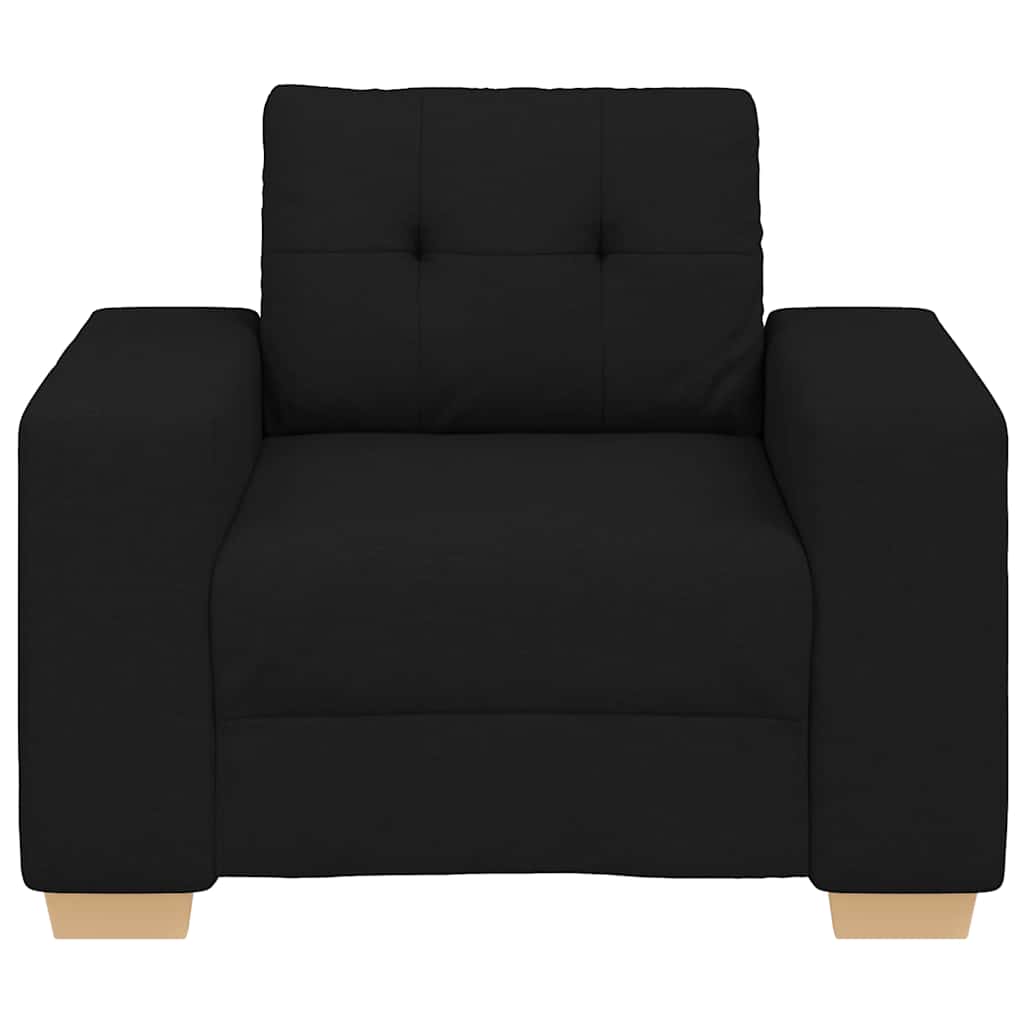 Poltrona preta 100x78x80 cm em tecido