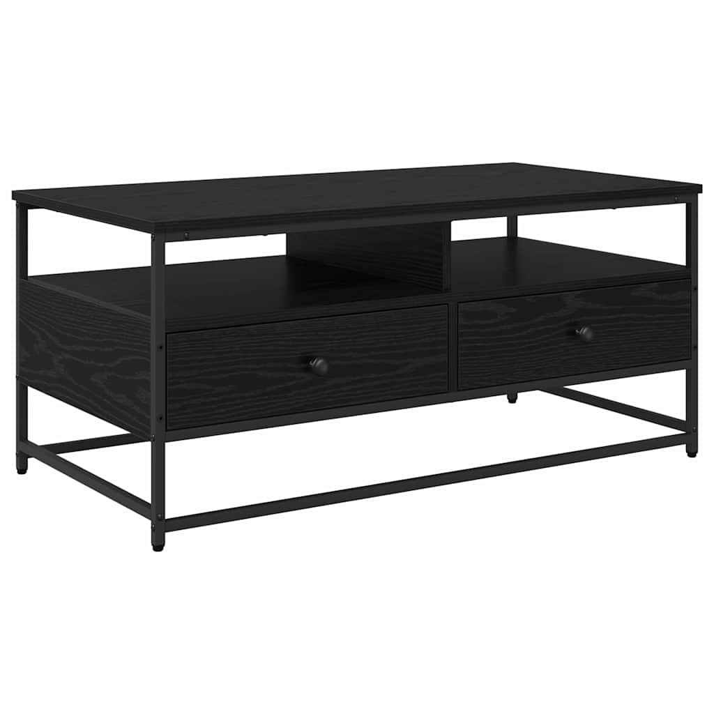 Mesa de centro carvalho preto 100 x 51 x 45 cm