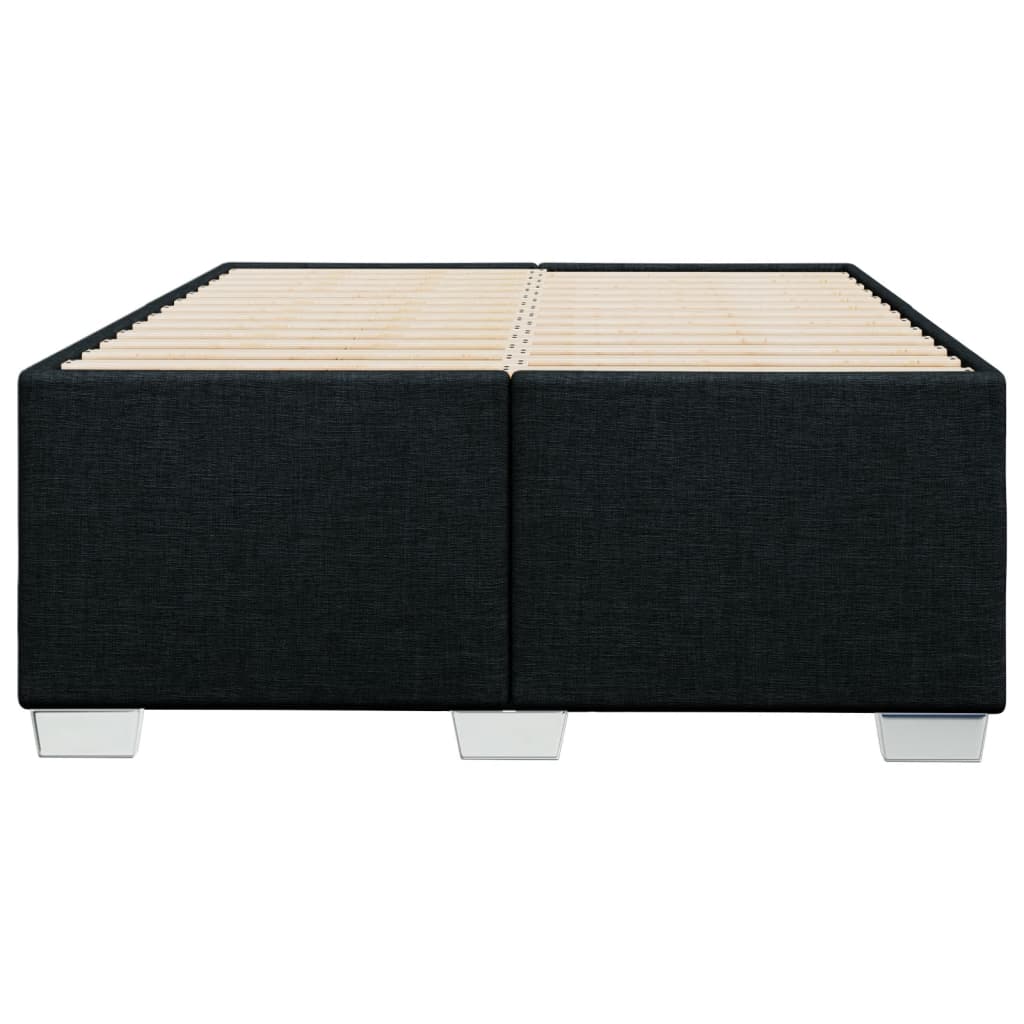 Estrutura de cama sem colchão 120x200 cm tecido preto