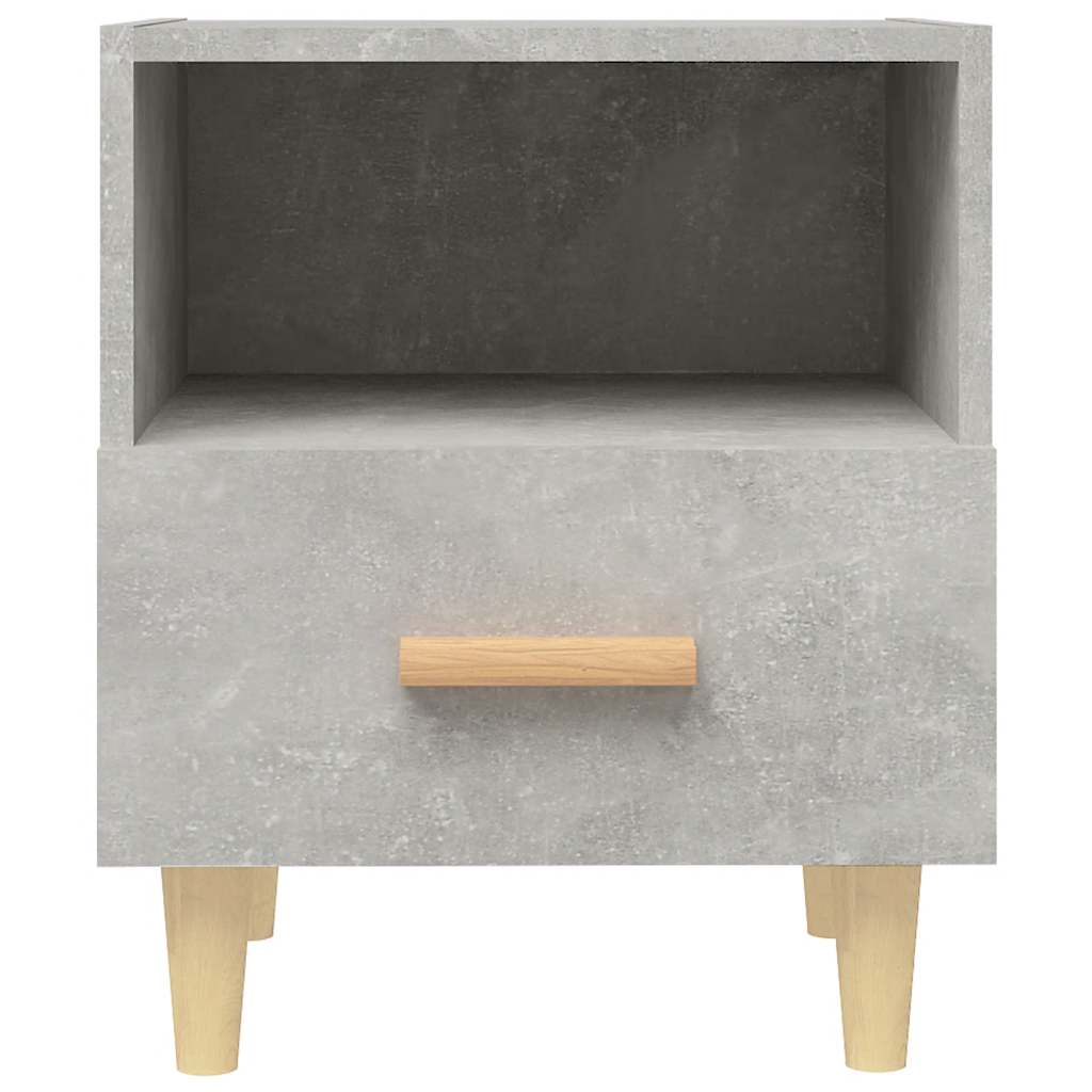 Mesas de cabeceira 2 pcs 40x35x47 cm cinzento cimento