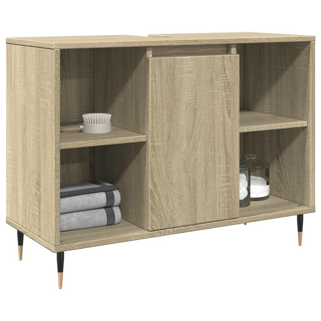 Armário p/ casa banho 80x33x60cm deriv. madeira carvalho sonoma