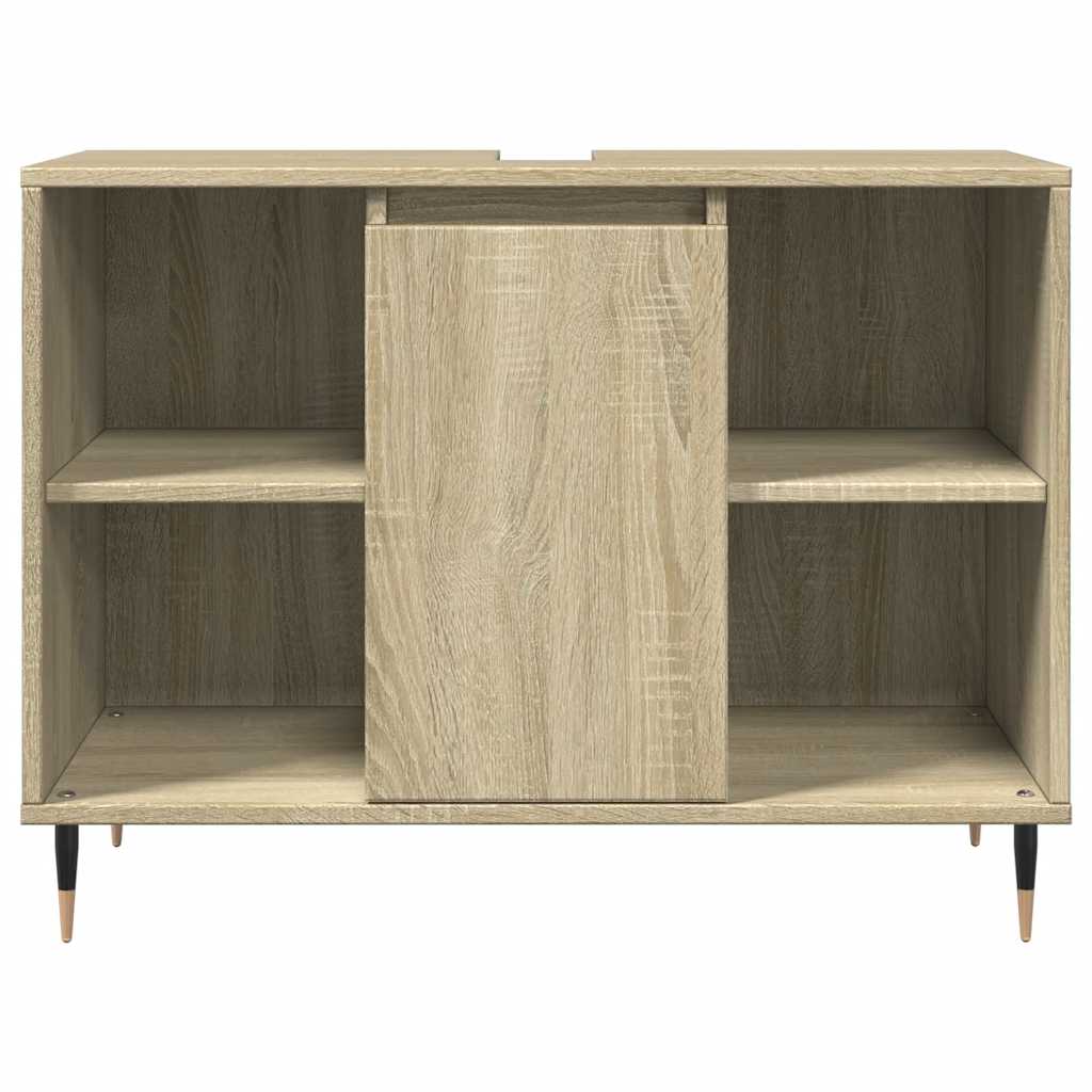 Armário p/ casa banho 80x33x60cm deriv. madeira carvalho sonoma