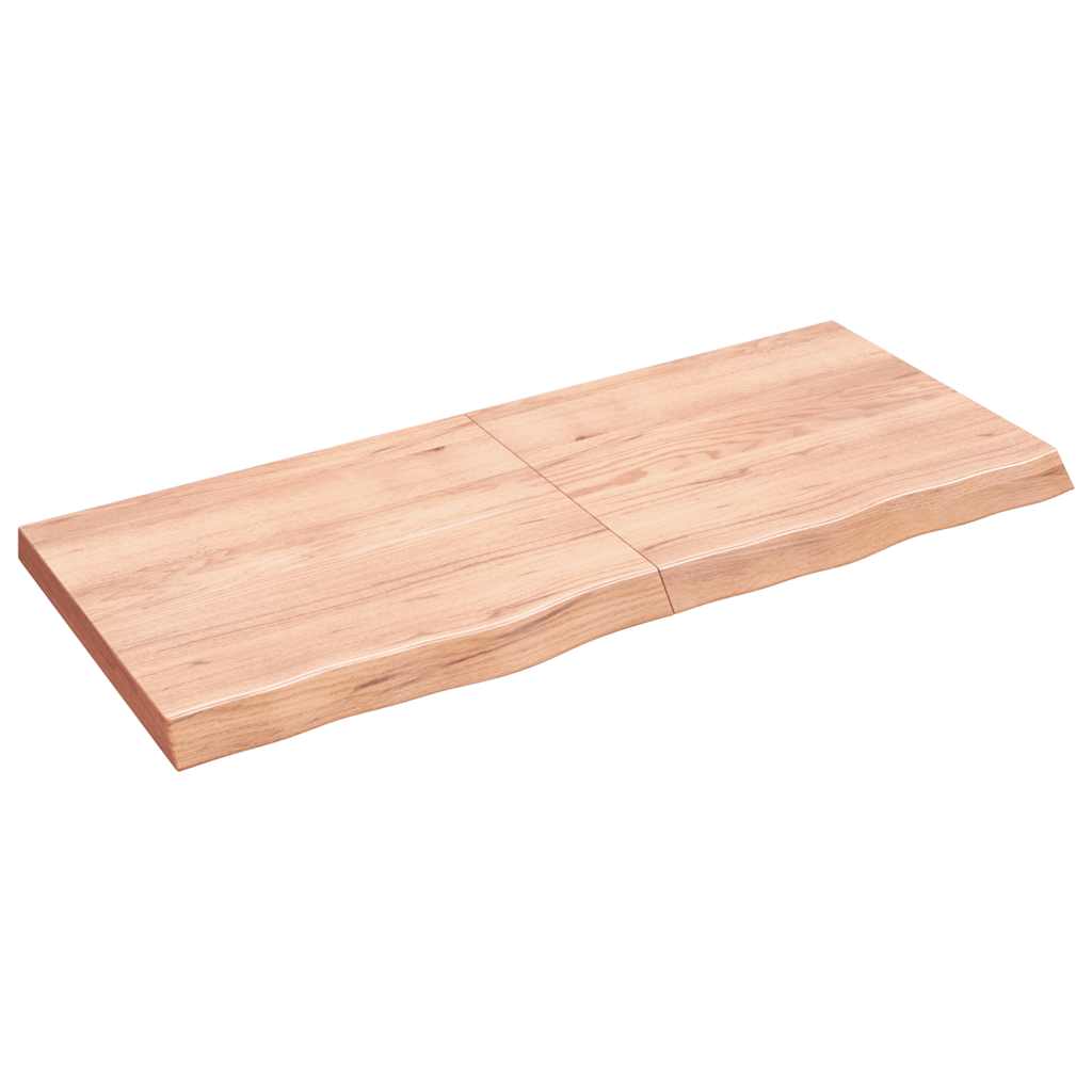 Prateleira de parede 140x60x(2-6) cm carvalho tratado castanho