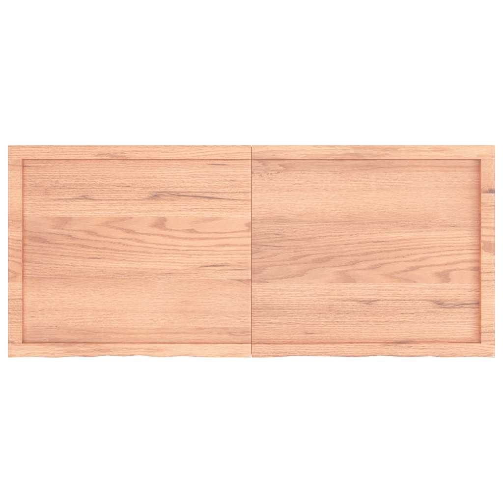 Prateleira de parede 140x60x(2-6) cm carvalho tratado castanho