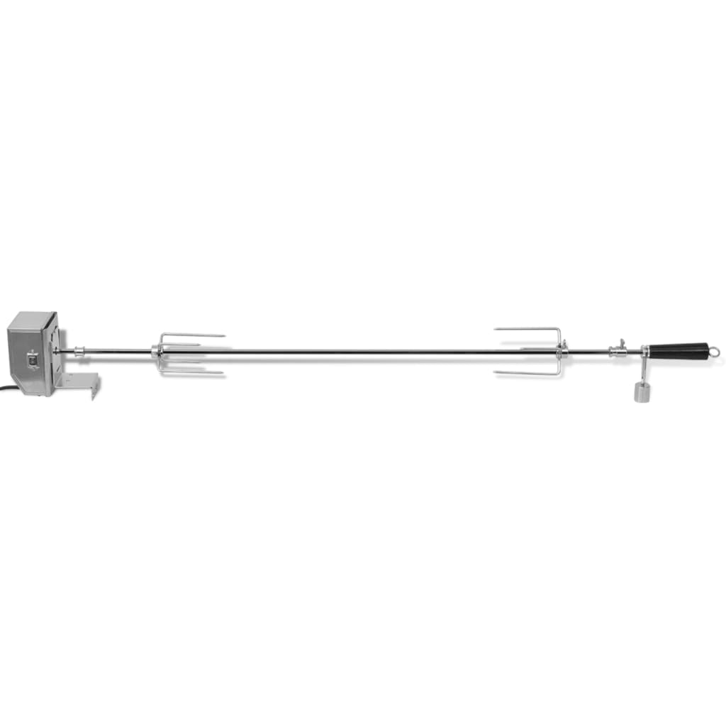 Espeto rotisserie de churrasqueira + motor profissional de aço 1200 mm