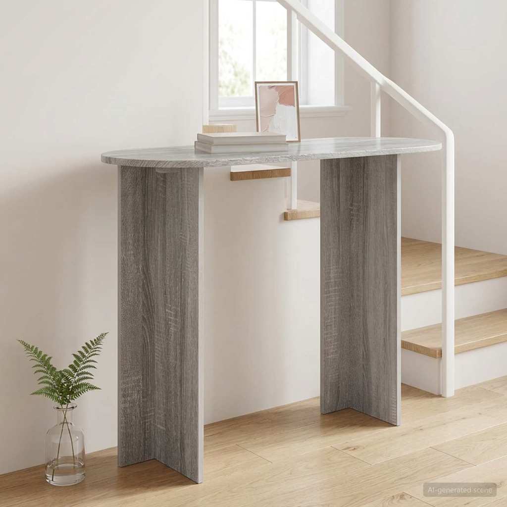 Aparador com armazenamento sonoma cinzento 100 x 39,5 x 75 cm