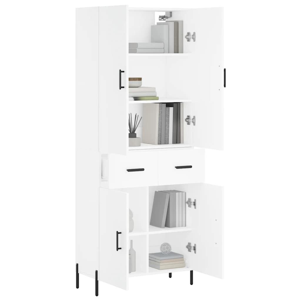 Armário alto 69,5x34x180 cm derivados de madeira branco
