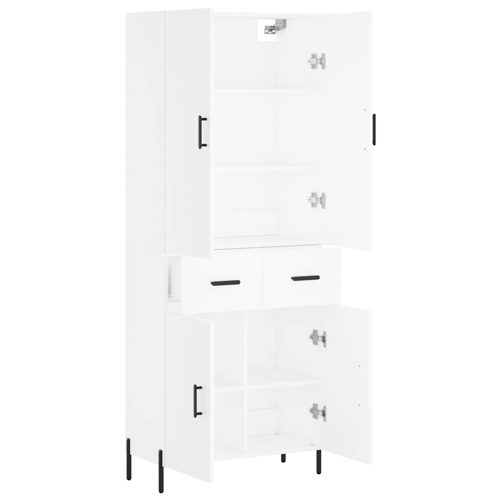 Armário alto 69,5x34x180 cm derivados de madeira branco