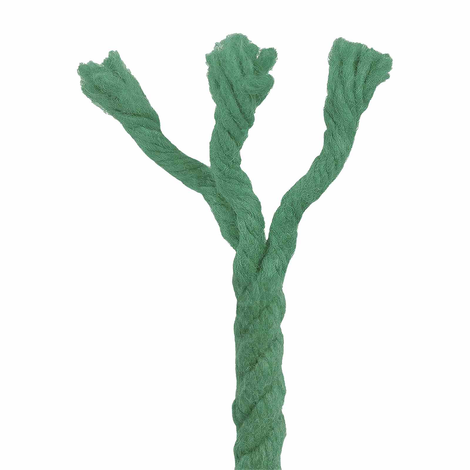 Corda de algodão 8 mm 50 m verde 100% algodão