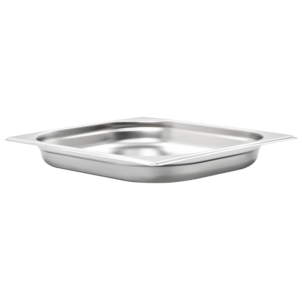 Recipientes gastronorm 8 pcs gn 1/2 40 mm aço inoxidável