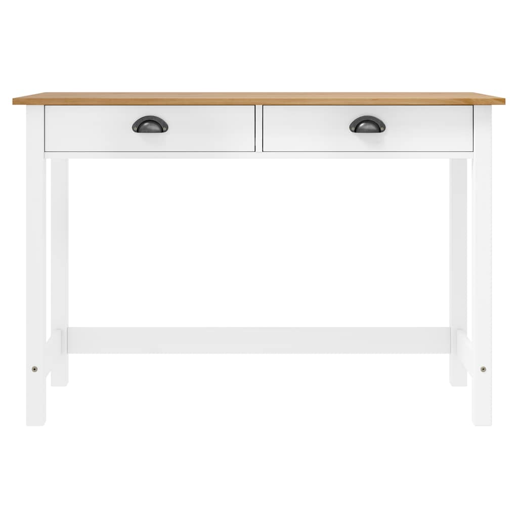 Mesa consola hill c/ 2 gavetas 110x45x74 cm pinho maciço