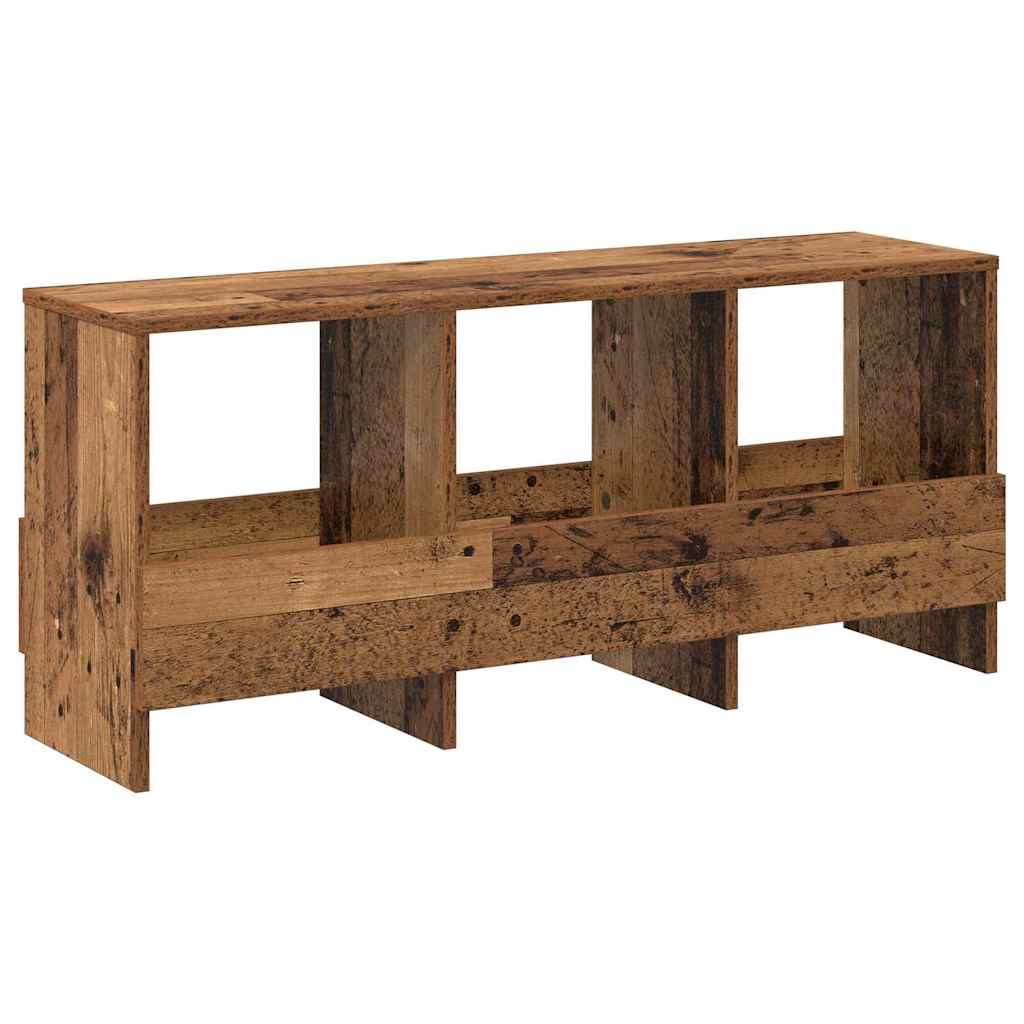 Estante de revistas madeira antiga 102 x 30 x 45 cm
