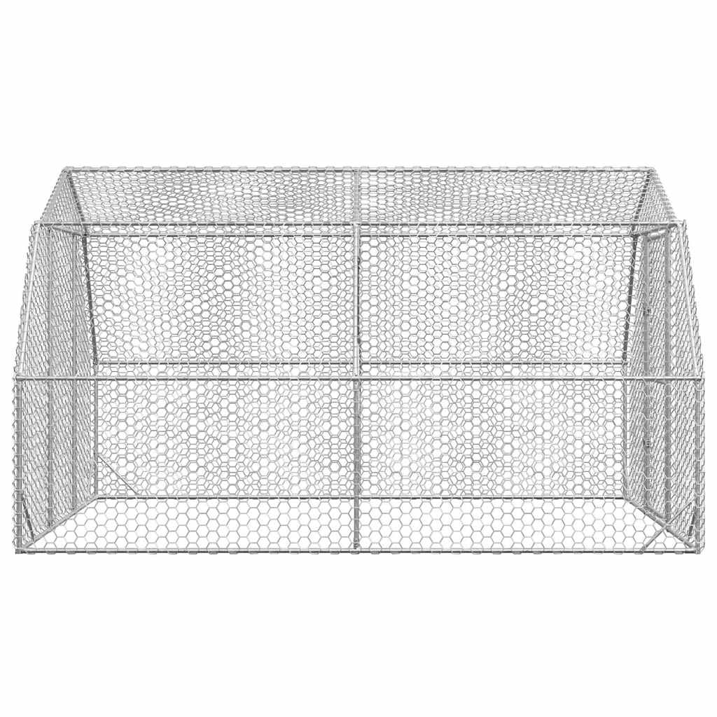 Corrida de galinhas 2,5x4x2,25 m aço galvanizado