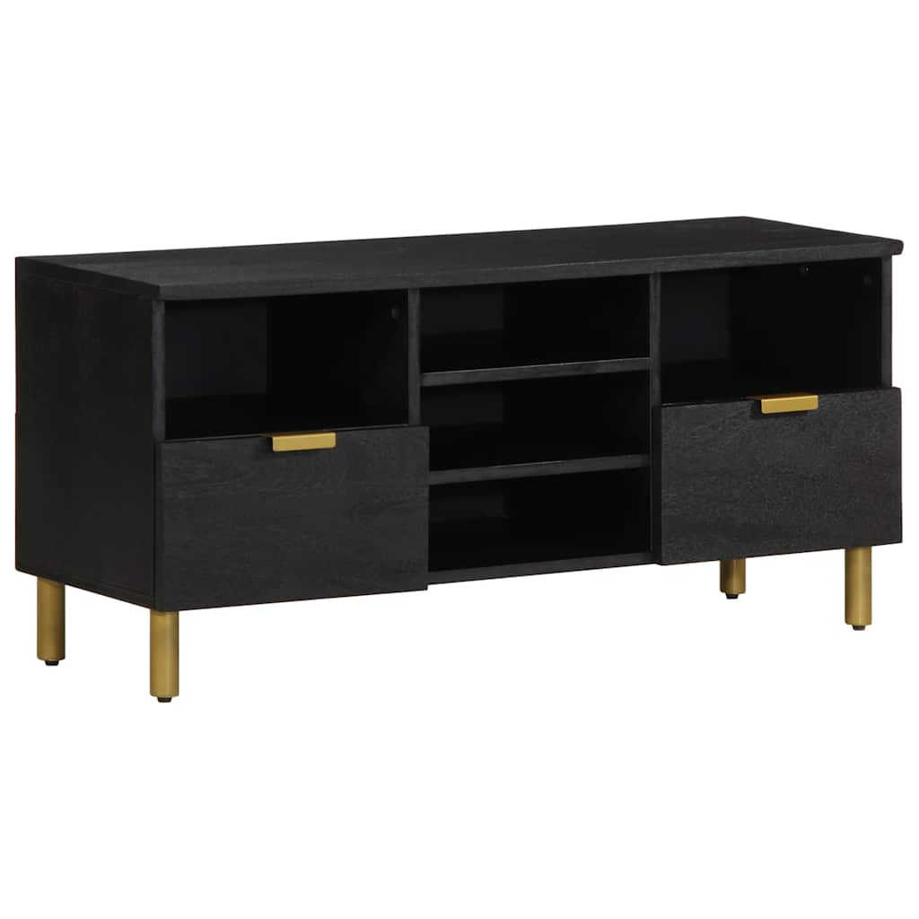 Móvel de TV 100x33x46 cm derivados de madeira preto