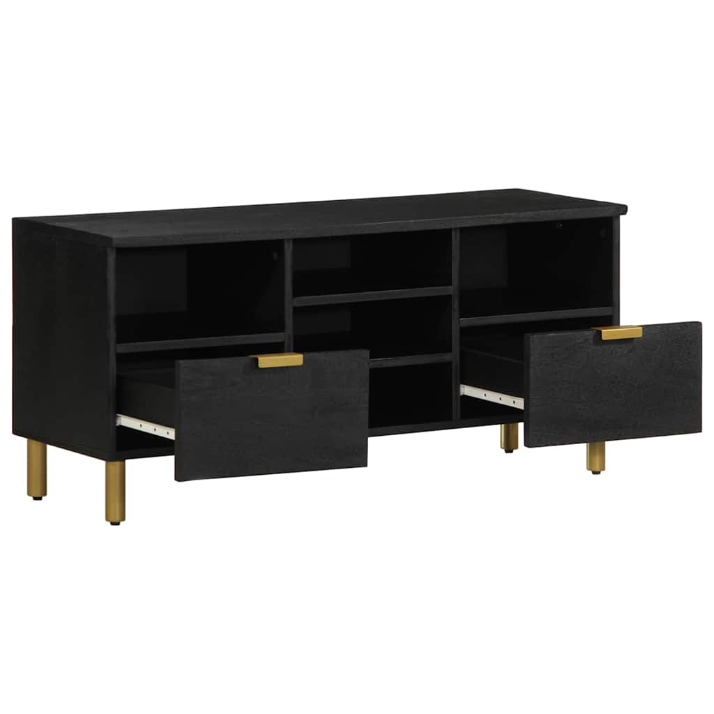 Móvel de TV 100x33x46 cm derivados de madeira preto