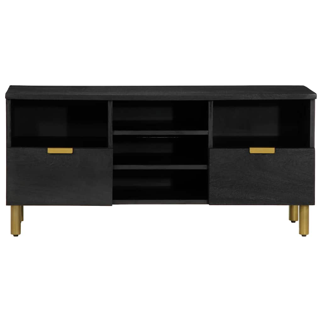 Móvel de TV 100x33x46 cm derivados de madeira preto