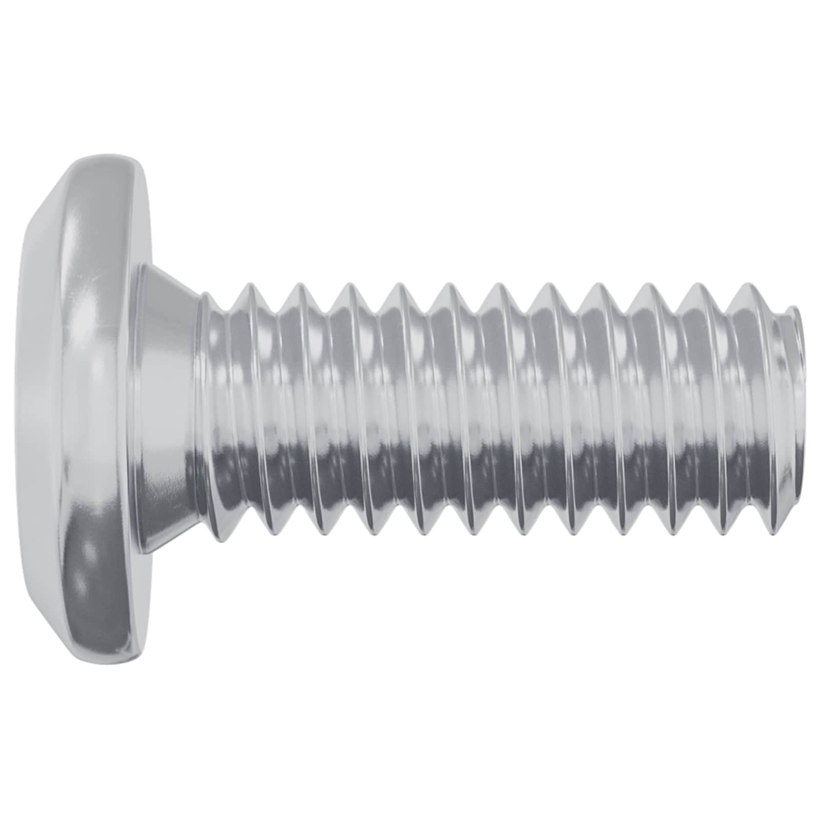 Parafuso de bloqueio de cabeça 2 unid. prateado m6 x 15 mm aço