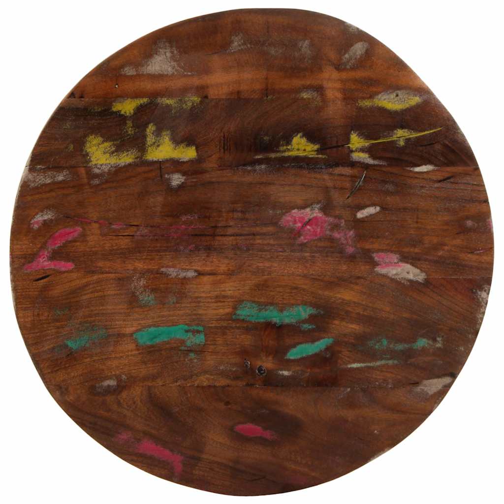 Tampo de mesa redondo ø40x2,5cm madeira recuperada maciça