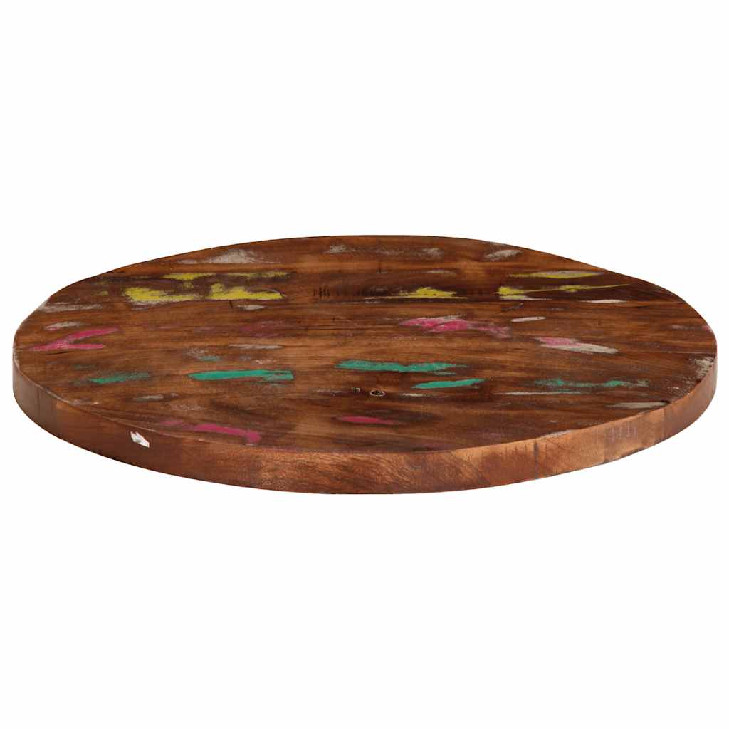Tampo de mesa redondo ø40x2,5cm madeira recuperada maciça
