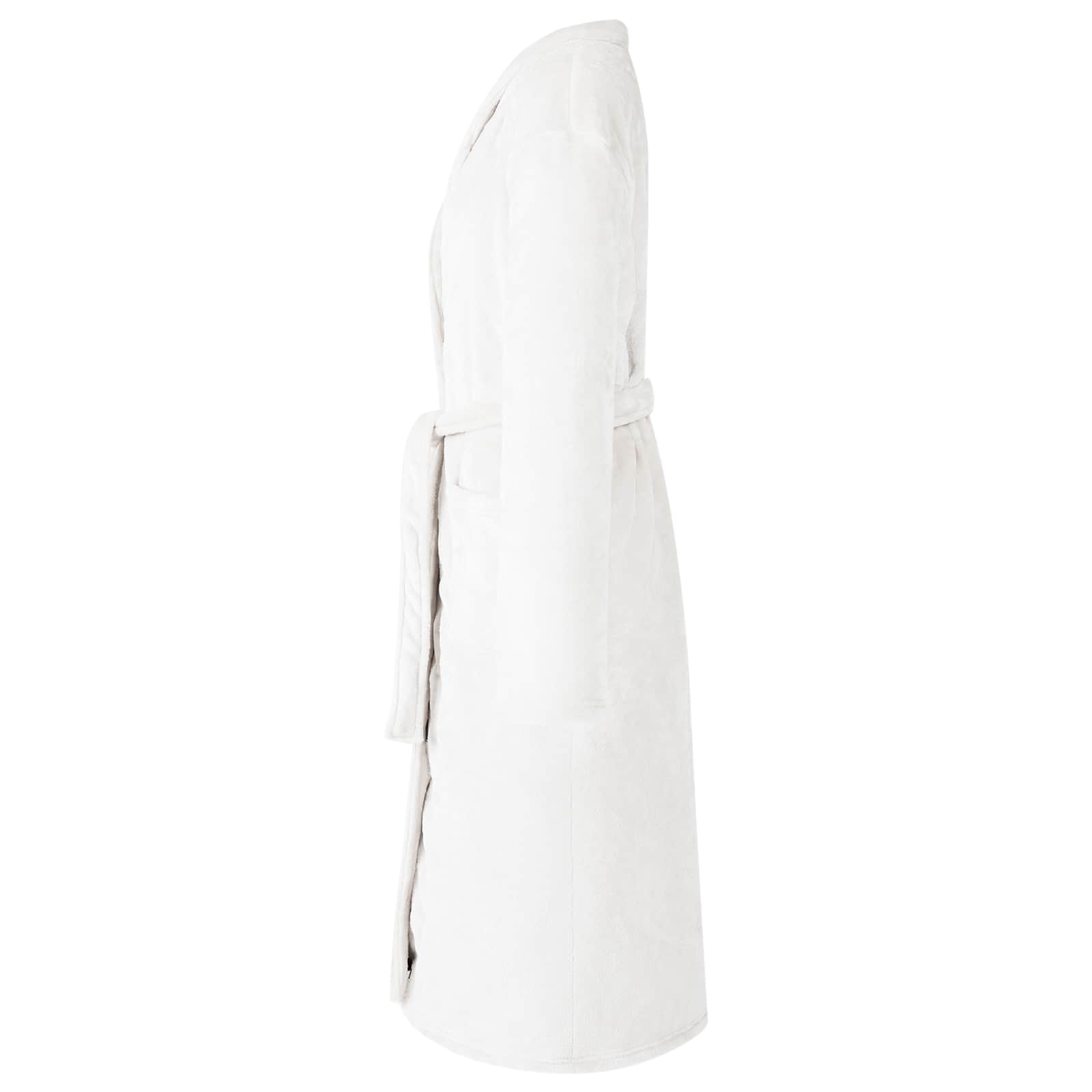 Roupão sem capuz branco xl flanela