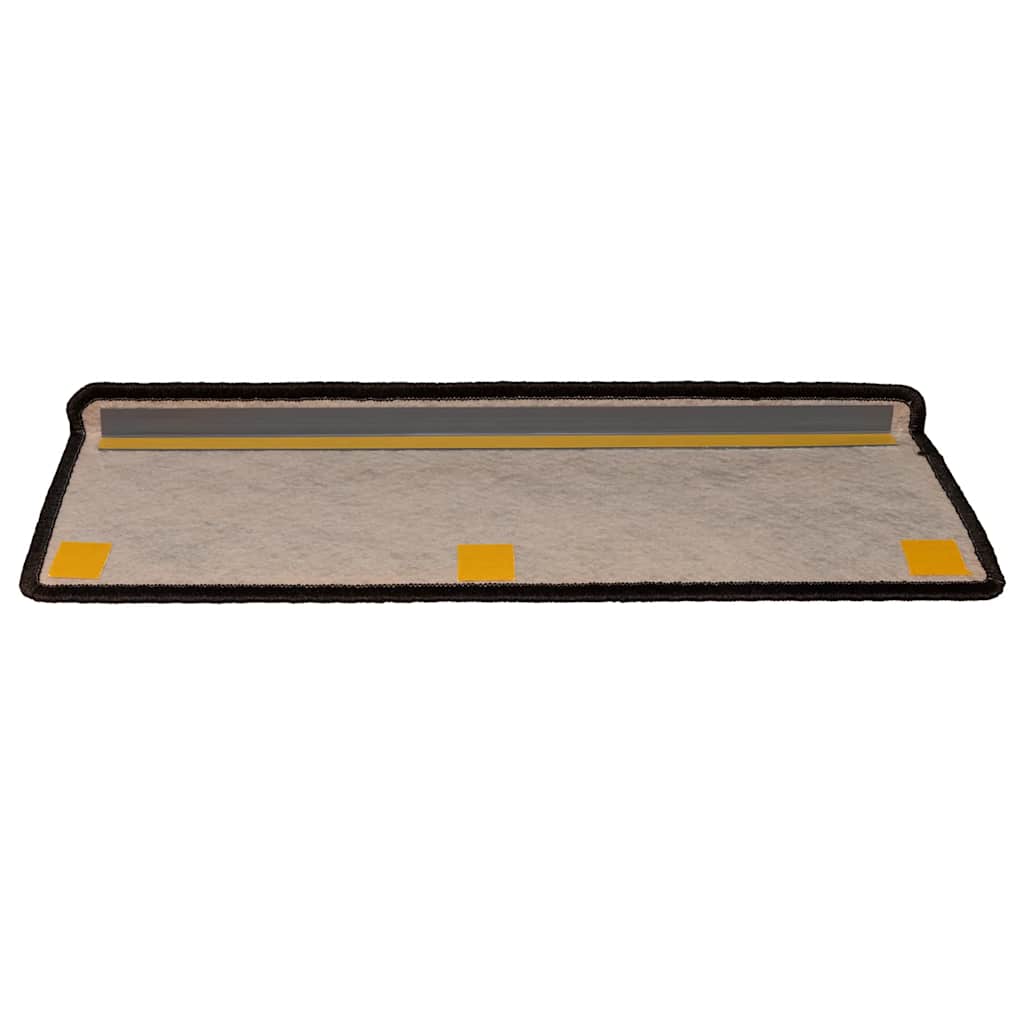 Tapetes escada adesivos aspeto sisal 30pcs 65x21x4 cm antracite