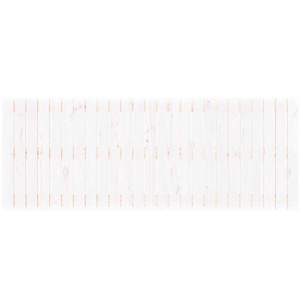 Cabeceira de parede 159,5x3x60 cm pinho maciço branco