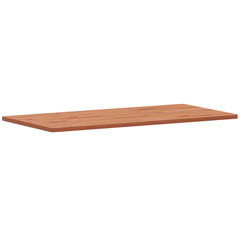 Tampo de mesa retangular 100x50x1,5 cm madeira de faia maciça