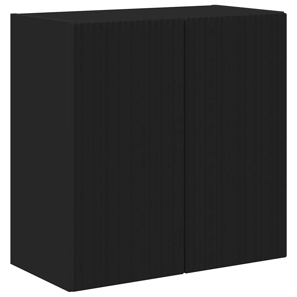 Armário de TV de parede 59,5 x 31 x 60 cm preto
