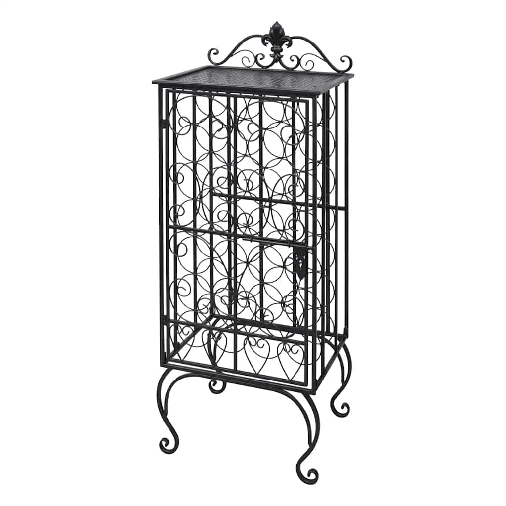 Garrafeira, suporte de metal para 28 garrafas de vinho