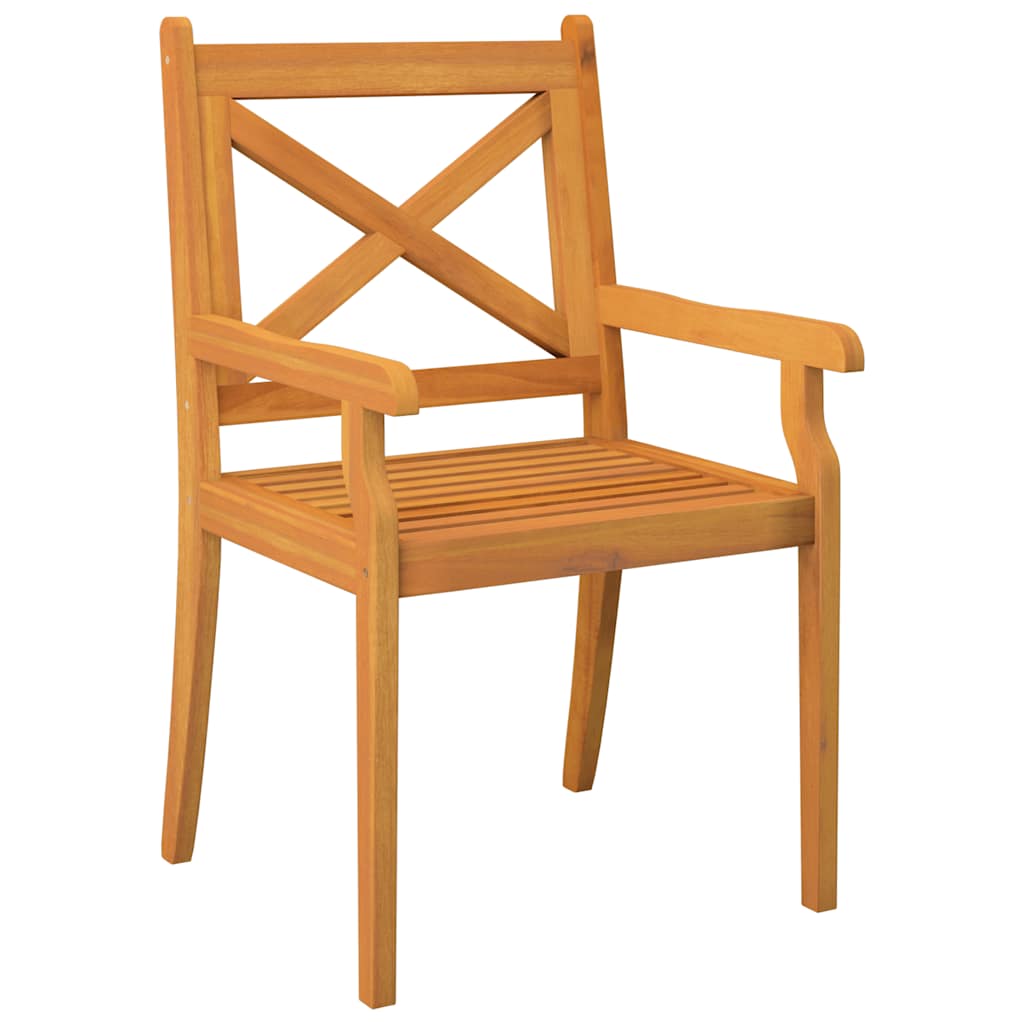 Cadeiras de jantar para exterior 4 pcs acácia maciça